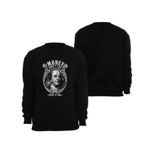 Gangsta Baskılı Unisex Bisiklet Yaka Sweatshirt