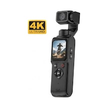 4k Ultra Hd Profesyonel Vlog Kamera, Aksiyon Kamerası, 330 Dönebilir, Yüz Takibi,2400 Mah , 75mp