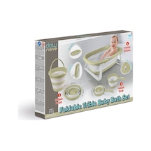 7272 Katlanabilir 3'lü Bebek Banyo Seti Eco -yeşil