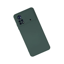 Bezos Poco X4 Pro 5g Kılıf Nano İçi Kadife Silikon - Koyu Yeşil Nhr