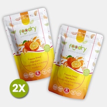 Freeze-dry Mandalina Freeze Dried Mandarin Dondurularak Kurutulmuş Meyve Kurusu 17gx2 34 G