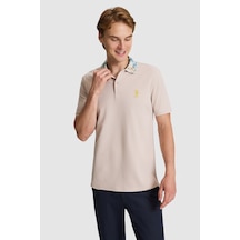 U.S. Polo Assn. U.s. Polo Assn. Erkek Taş Tişört 50322437-vr049 Taş Rengi