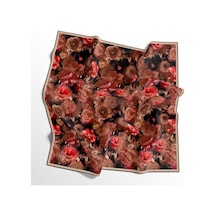 İpekal Soft Pamuk Eşarp - 05400 -1319 - 90 X 90 / Bordo - Kiremit - 14 Bordo - Kiremit - 14