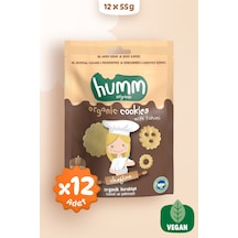 Hummorganic Organik Tahinli ve Pekmezli Vegan Kurabiye Atıştırmalık Paketi - 12 adet