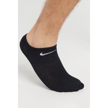 Nike Dri Fit Everyday Cotton Lightweight No Show 3 Pck Unisex Bileksiz Çorap 3 Çift Siyah Siyah