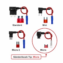 Mikro Japon Tip Alçak Profil Sigorta Çoklayıcı Fuse Tap Sigorta Çogaltıcı Sigortadan Elektrik Alma 1 Adet Diğer