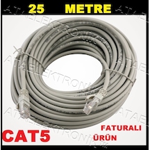 25 Metre 25M Hazir Tak Çaliştir Internet Kablo Cat5 Cat 5