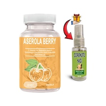 Aserola Berry 1 Ad Aserola Ekstratlı C Vitaminli Probiyotik 30lu Soft Jel Kapsüller + Çörek Otu Yağı