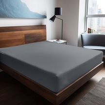 Mix & Match Plain %100 Pamuklu Ranforce 160 X 240 Tek Kişilik Düz Çarşaf Gri Çok Renkli