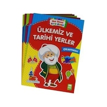 Okul Öncesi Boya Öğren Seti Çıkartmalı-5 Kitap Takım- Ema Çocuk