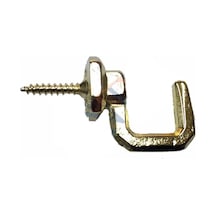 Vidalı Kanca, Askı Büyük - 15x23mm, Sarı - 1 Adet Renkli