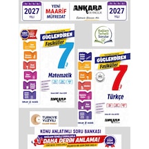 2027 7.sınıf Matematik-türkçe Konu Anlatımlı Bağlam Temelli Soru Bankası Fasikül %100 Yeni Müfredat