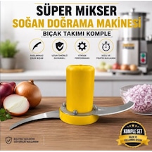 Süper Mikser Soğan Doğrama Makinası Bıçağı 5 Lt Tencere İçin Başka Marka Ve Modeller Bulunur Sarı