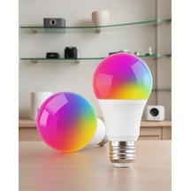 Rgb Işıklı 10 Watt A+ Enerji Verimli Led Ampul Uczrgblamba3-1 Çok Renkli