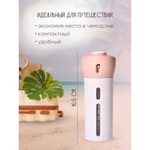 Besthome1 Pembe Seyahat Şişe Seti: 4'lü Kompakt Sıvı Ve Kozmetik Taşıyıcı Pembe Pembe