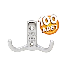 Noktalı Askı Portmanto Vestiyer Duvar Dolap Elbise Askısı Mobilya Askılığı Metal Askı (100 ADET) Diğer