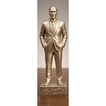 Çalışma Ortamına Şıklık Katan 15 Cm Atatürk Heykeli Dekoratif Masaüstü Biblo Hediyelik