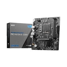 Msı Pro H610m-e Ddr4 3200mhz 1xvga 1xhdmı 1xm.2 Usb 3.2 Matx 1700p 12. / 13. Ve 14. Nesil İşlemci U