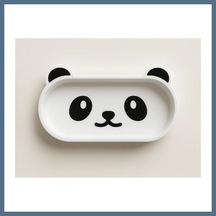 Buradabulabilirsin 3d Baskı Panda Gözlük Tepsisi Sevimli Masaüstü Gözlük Tutucu Ve Kalemlik Tepsisi Beyaz Siyah Bbz Beyaz - Siyah