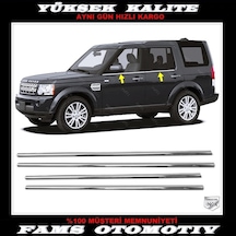 Agtuning Land Rover Discovery 4 Krom Cam Çıtası 4 Prç. 2009-2016 P.Çelik