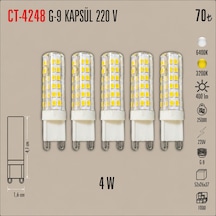 Ct-4248 G-9 Kapsül 220 V Gün Işığı 5 Adet