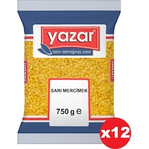 Yazar Sarı Mercimek 12 x 750 G