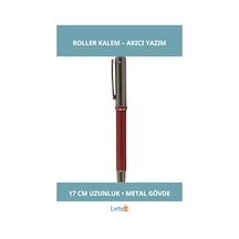 Şık Kırmızı Metal Roller Kalem Profesyonel Tasarım Çok Renkli Şık Kırmızı Metal Roller Kalem Profesyonel Tasarım Çok Renkli