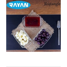 Reqtangle Tekli Dikdörtgen Cam Kahvaltılık Royaleks-81484 Standart