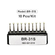 Ag 10 Adet/takım Çaplı Matkap Ucu 1.6mm Yüksek Hızlı Saplı Br 23/25/26/28s/31/41/45/46/49f Serisi Matkap Uçları Mavi