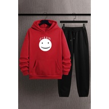 Uyguntarz Unisex Dream Baskılı Eşofman Takımı Kırmızı