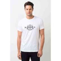 Machine Head Baskılı Beyaz Erkek Tshirt (528591309)