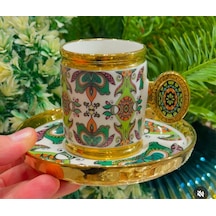 Lüx Porselen Royking Desenli Fincan Takımı Karışık
