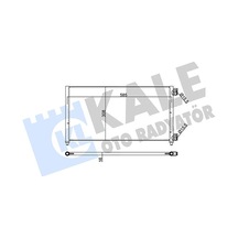 Kale 378200 Klima Radyatörü Kondanser - Fiat Punto 1999-2012 1.2 16v Klimalı Modeller 46821270