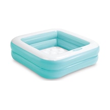 Intex Şişme Taban Mini Kare Havuz 86x86x25 Cm Mavi Çok Renkli