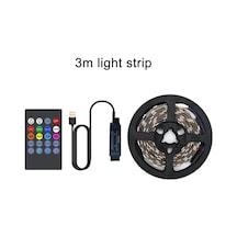 Tv Arka Işık Müzik Senkronizasyonu Usb İle Güçlendirilmiş Rgb 5050 Led Şerit Işığı, 15 - 80 İnç Tv Ayna Pc İçin 3m