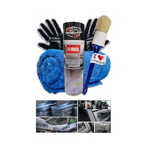 Detailing Mikrofiber Araç Koltuk Panel, Konsol,temizleme Köpük Sprey Detaylı Oto Detay Fırça Seti