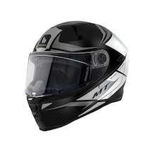 Mt Revenge 2 Hatax B2 Gloss Full Face Motosiklet Kaskı 65184 Kırmızı Siyah