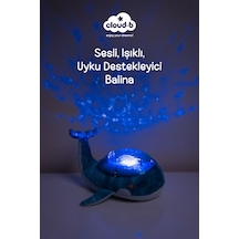 Cloud-b Ağlama Sensörlü ve Melodili Balina Uyku Arkadaşı 29x31x18 CM