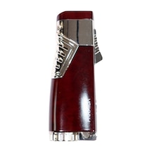 Parmida 3 Torch Pürmüz Kırmızı - Gümüş Puro Çakmağı - Tr9025