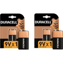Duracell 6LR61/MN1604 Alkalin 9V Pil 2'li