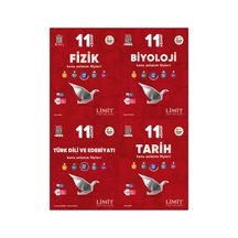 Limit 2027 11. Sınıf Fizik + Biyoloji + Türk Dili Ve Edebiyatı + Tarih Konu Anlatım Föyleri Seti 4 Kitap Maarif Model