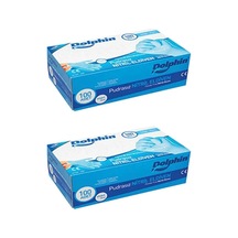 Cerrahi Eldiven Mavi Nitril 100'lü Paket 2 Adet L Beden Muayene Eldiveni