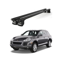 Trio-ı Porsche Cayenne 2002-2010 Uyumlu Siyah Kilitli Ara Atkı 135cm Port Bagaj Tavan Barı