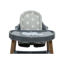 Bebek Mama Sandalyesi Minderi Füme Tüm Mama Sandalyelerine Uyum Gri