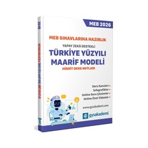 Gys Akademi 2026 Meb Sınavlarına Hazırlık Yapay Zeka Destekli Türkiye Yüzyılı Maarif Modeli Hibrit Ders Notları Gys Akademi Yayınları