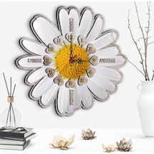 Dekoratif Canım Annem Tasarımlı Ahşap Duvar Saati - 3 Çok Renkli