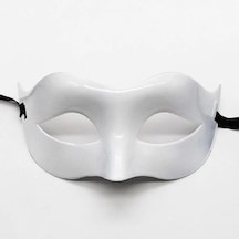 Beyaz Renk Masquerade Kostüm Partisi Venedik Balo Maskesi Standart