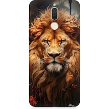 Huawei Mate 10 Lite Uyumlu Yorgun Savaşçı Aslan Desenli Silikon Kılıf