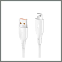 Bezos Konfulon Dc64 Usb To Lightning 1m 3.0a Hızlı Şarj Kablo - Beyaz Mmbz