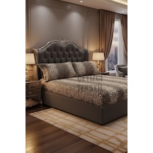 Northcity Lastikli Çarşaf 2 Yastık Kılıfı - Leopar